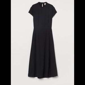 H&M open back dress in black size M